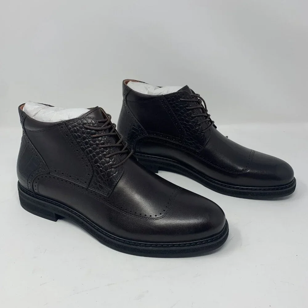 Vintage Foundry Co. Alexander‎ VF1582 Ankle Boots Men's 9 Brown Leather S0678